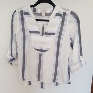 Linen pleasant blouse